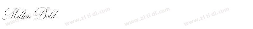 Milton Bold字体转换